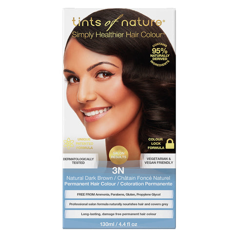 Tints of Nature 3N Natural Dark Brown - Permanent Hair Colour (130ml)