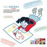 Aozora 6-colour non-toxic Crayons for children (pastel assort) - Organic Pavilion