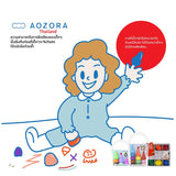 Aozora 6-colour non-toxic Crayons for children (pastel assort) - Organic Pavilion
