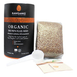 Rawganiq Organic Brown Flax Seed (300gm) - Organic Pavilion