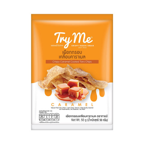 Try Me Crispy Caramel Coated Taro Chips (50g) - Organic Pavilion