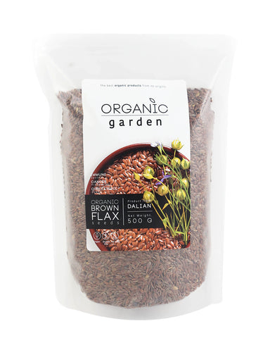 Organic Garden Brown Flax (500gm) - Organic Pavilion
