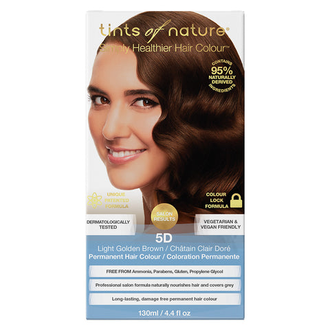 Tints of Nature 5D Light Golden Brown - Permanent Hair Colour (130ml)