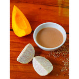 Organeh โจ๊กข้าวกล้องงอกบดสำหรับเด็ก 6 เดือน+ สูตรจมูกข้าวสังข์หยด ผสมเผือกและฟักทอง Supplementary Baby Meal Mixed Gaba Rice Porridge with Sangyod Brown Rice with Taro and Pumpkin (105g x 7Sachets) - Organic Pavilion