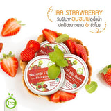 Ira Natural Lip Balm ไอรา ลิปบาล์ม กลิ่นสตอเบอร์รี่ Strawberry Flavored (10g) - Organic Pavilion