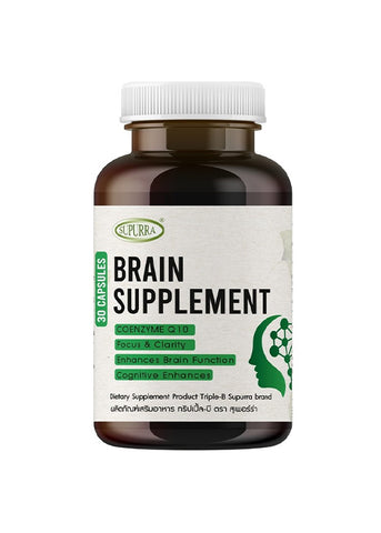 Supurra Dietary Supplement Product Triple-B ผลิตภัณฑ์เสริมอาหาร ทริปเปิ้ล-บี บำรุงสมองและความจำ (30 Capsules) - Organic Pavilion
