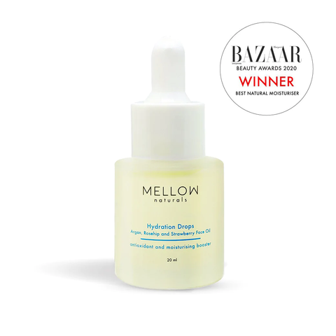 Mellow Naturals Hydration Drops Argan, Rosehip and Strawberry Face Oil (20ml) - Organic Pavilion