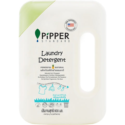 Pipper Standard Laundry Detergent Eucalyptus Scent (900ml) - Organic Pavilion