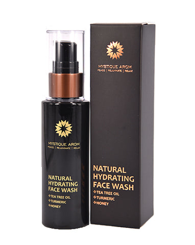 Mystique Arom Hydrating Face Wash Tea Tree Oil, Turmeric & Honey (60ml) - Organic Pavilion