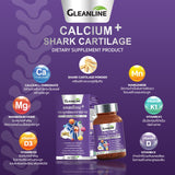 GLEANLINE ผลิตภัณฑ์เสริมอาหาร แคลเซียมพลัส กระดูกอ่อนปลาฉลาม ตรากลีนไลน์ Calcium + Shark Cartilage (Dietary Supplement Product) (30 Capsules) - Organic Pavilion