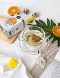 Jasberry ชาสีส้ม ดอกคาร์โมมาย ผิวส้มและกลิ่นส้ม (ไม่มีคาเฟอีน) Beautiful Harmony Organic Herbal Tea Blend-Orange (No Caffeine) (2g x 8 tea bags) - Organic Pavilion