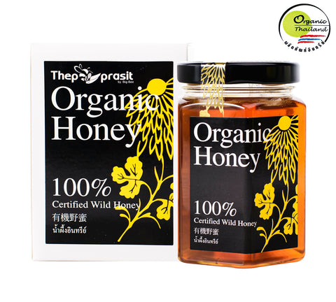 BigBee Thepprasit Organic Honey 100% Certified Wild Honey (300gm) - Organic Pavilion