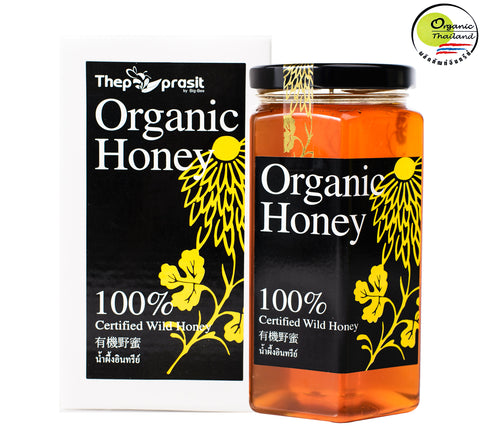 BigBee Thepprasit Organic Honey 100% Certified Wild Honey (600gm) - Organic Pavilion