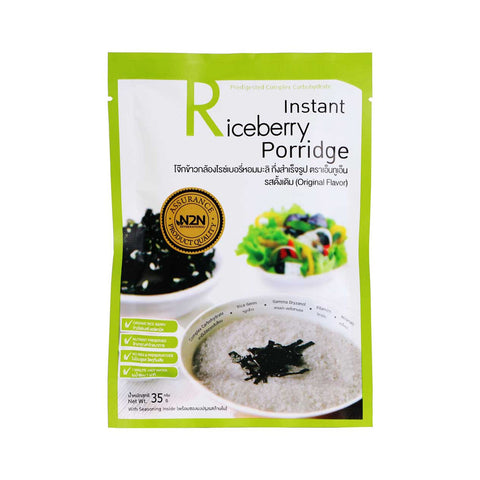 N2N Instant Riceberry Rice Porridge Original Flavor (35gm) - Organic Pavilion