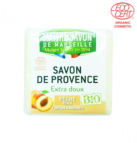 Maitre Savon Bio Extra Soft Soap Peach (100gm) - Organic Pavilion