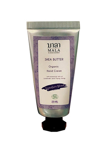 Mala Organic Hand Cream Shea Butter Signature Blend (25ml) - Organic Pavilion