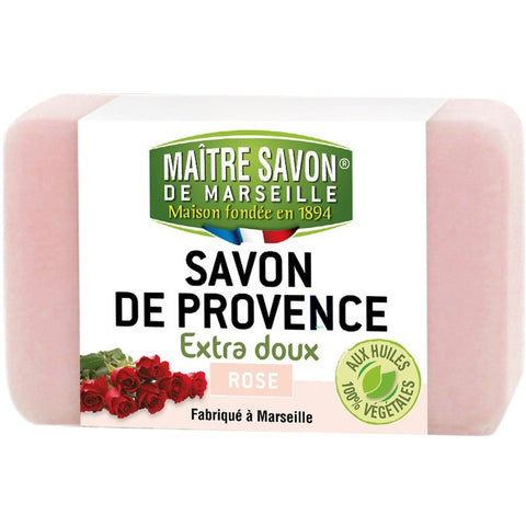 Maitre Savon de Provence Extra Soft Soap Rose (100gm) - Organic Pavilion
