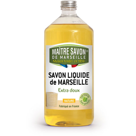 Maitre Savon Liquide de Marseille Liquid Soap Natural (1 litre) - Organic Pavilion