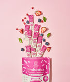 Organic Seeds โพรไบโอติก 8 รสมิกซ์เบอร์รี่ Probiotics + Prebiotics + Superfoods - Mixed Berries Flavor (2.5g x15 Sachets) - Organic Pavilion