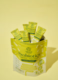Organic Seeds โพรไบโอติก 7 รสมะนาว อร่อยไม่มีน้ำตาล Probiotics + Prebiotics + Superfoods - Lemon Flavor (2.5g x 15 Sachets) - Organic Pavilion