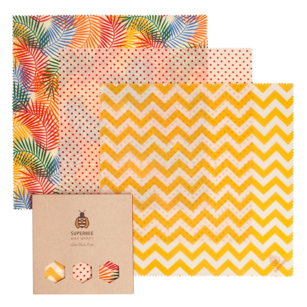 SuperBee Wax Wraps – Triple Large Pack (116g) | Organic Pavilion