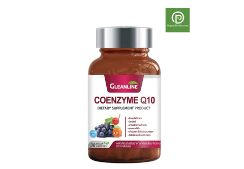 GLEANLINE ผลิตภัณฑ์เสริมอาหาร โคเอนไซม์ คิวเทน 500 มก. ตรากลีนไลน์ Coenzyme Q10 500 (Dietary Supplement Product) (30 Capsules) - Organic Pavilion