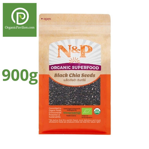 Natural & Premium Organic Black Chia Seeds (900g) - Organic Pavilion