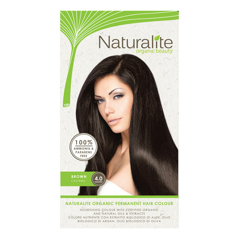 Naturalite Organic Permanent 4.0 Brown Hair Colour (110ml) - Organic Pavilion