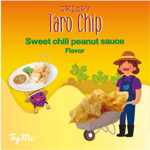 Try Me Sweet Chili Peanut Sauce Flavor Taro Chips (50g) - Organic Pavilion