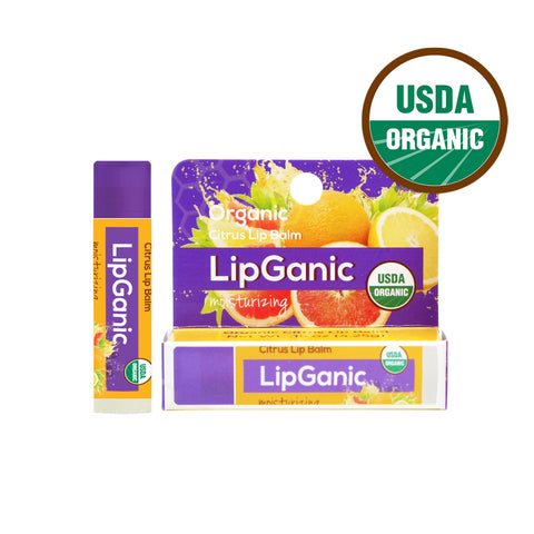 Lipganic Citrus Organic Lip Balm (4.25g) - Organic Pavilion