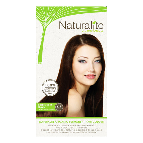 Naturalite Organic Permanent 5.3 Golden Light Brown Hair Colour (110ml) - Organic Pavilion