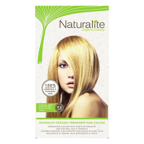 Naturalite Organic Permanent 9.3 Golden, Very Light Blond Hair Colour (110ml) - Organic Pavilion