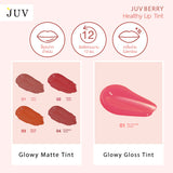 JUV จุ๊ฟเบอร์รี่ ลิปแมทท์ ทินท์ สี 04 - แครนเบอร์รี่ Juvberry Glowy Matte Tint 04 - Cranberry (3g) - Organic Pavilion