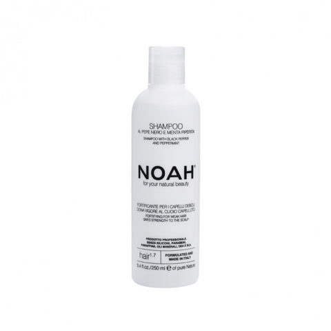NOAH Shampoo with black pepper and peppermint (250ml) - Organic Pavilion