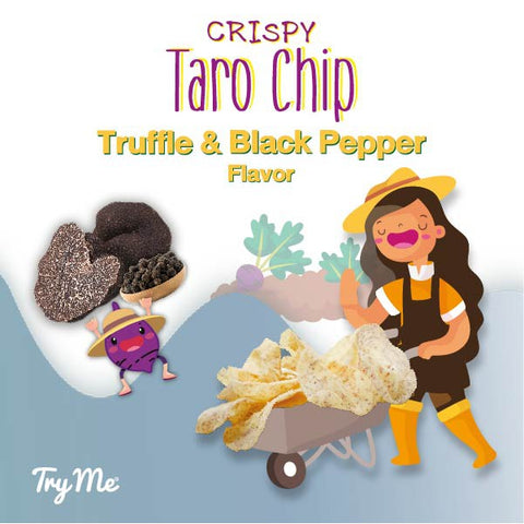 Try Me Truffle & Black Pepper Flavor Taro Chips (50g) - Organic Pavilion