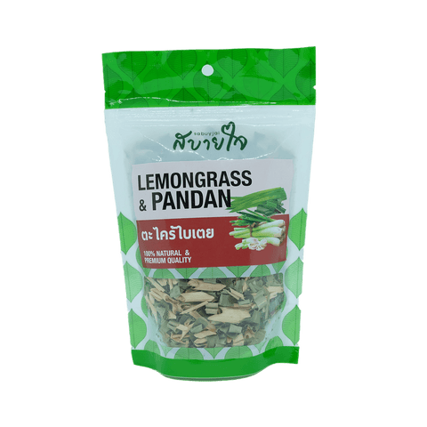 Sabuyjai Lemongrass & Pandan ตะไคร้ใบเตย ตรา สบายใจ (50 g) - Organic Pavilion