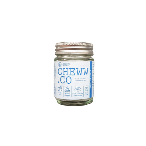 CHEWW.CO x REREEF Sea Salt Toothpaste Tabs (30Tabs) - Organic Pavilion