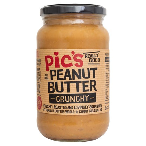 Pic's Brand Peanut Butter Crunchy (380g) - Organic Pavilion