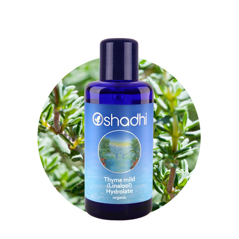 Oshadhi Thyme mild (Linalool) organic Hydrolates น้ำสกัดจากน้ำมันหอมระเหย (200 ml) - Organic Pavilion