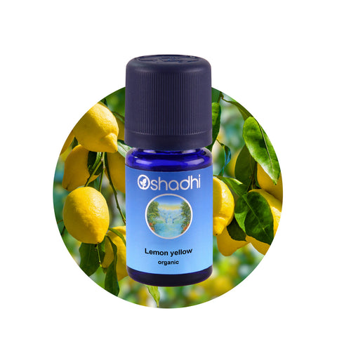 Oshadhi Lemon yellow organic Essential Oil น้ำมันหอมระเหย (10 ml) - Organic Pavilion