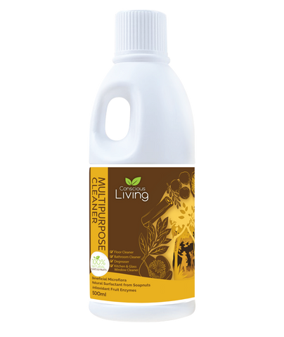 Conscious Living Natural Plants & Fruits Multipurpose Cleaner น้ำยาทำความสะอาด (500 ml) - Organic Pavilion