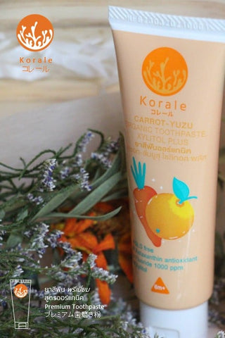 Korale Carrot - Yuzu Organic Toothpaste Xylitol Plus (30g) - Organic Pavilion