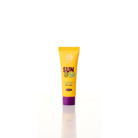 One & All Sun Fun Ultra gentle UV protection lotion ครีมกันแดดสำหรับผิวหน้าและผิวกาย  ขนาด 20 ml. - Organic Pavilion