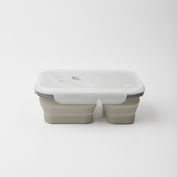 Refill Station Collapsible Silicone Lunch Box กกล่องข้าวพับได้ (2 ช่อง) (350g) - Organic Pavilion