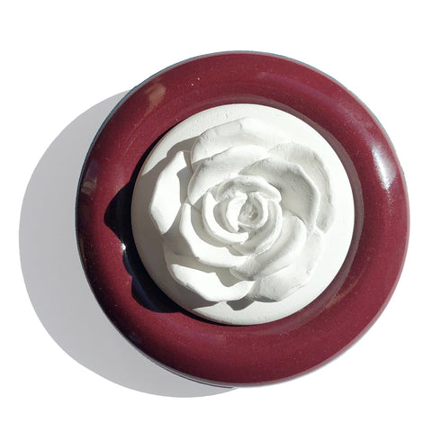 Oshadhi Aroma Stone Rose Bordeaux Plate - Organic Pavilion