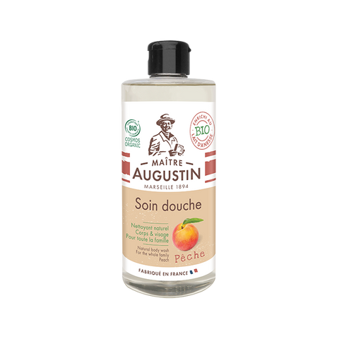 Maitre Augustin Natural bodywash for the whole family Peach ครีมอาบน้ำออแกนิค เนจูรัล บอดี้วอซ ฟอร์ เดอะ โวล แฟมิลี่ พีซ (500 ml) - Organic Pavilion