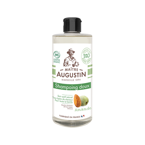 Maitre Augustin Gentle Shampoo all hair types Almond แชมพูสระผมออแกนิค เจนเติล แชมพู ออล แฮร์ ไทส์ อัลมอนด์ (500 ml) - Organic Pavilion