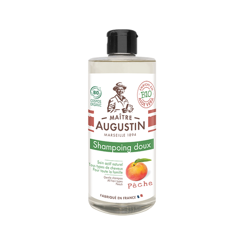 Maitre Augustin Gentle Shampoo all hair types Peach แชมพูสระผมออแกนิค เจนเติล แชมพู ออล แฮร์ ไทส์ พีช (500 ml) - Organic Pavilion