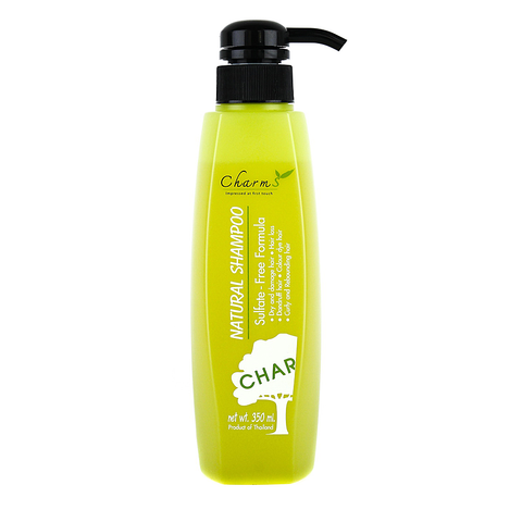 CHARMS Natural Shampoo - Sulfate Free ชาร์ม แชมพูสูตรไม่มีส่วนผสมสารซัลเฟต (350 ml) - Organic Pavilion