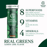 Organic Seeds Real Greens เม็ดฟู่ผักรวม 8 ชนิด ผลิตจากเยอรมนี (10 Tablets) - Organic Pavilion